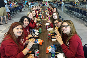 Lakeland Girls Academy Girls Eating Lunch